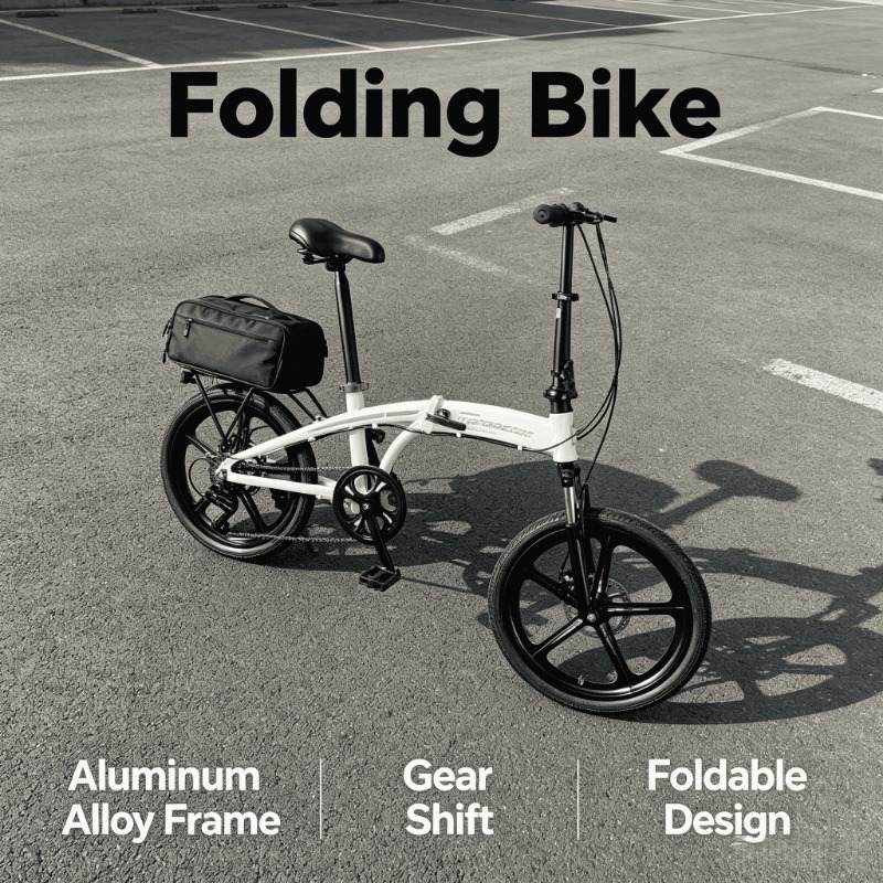 Commuter Biking - Adult Folding Bike - 20 Inch