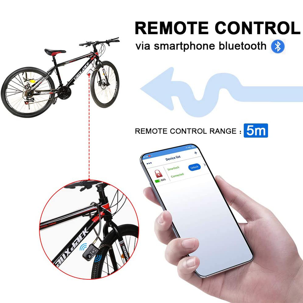 Bluetooth Smart Bike Lock Wate - Commuter Bike Lock avis et prix