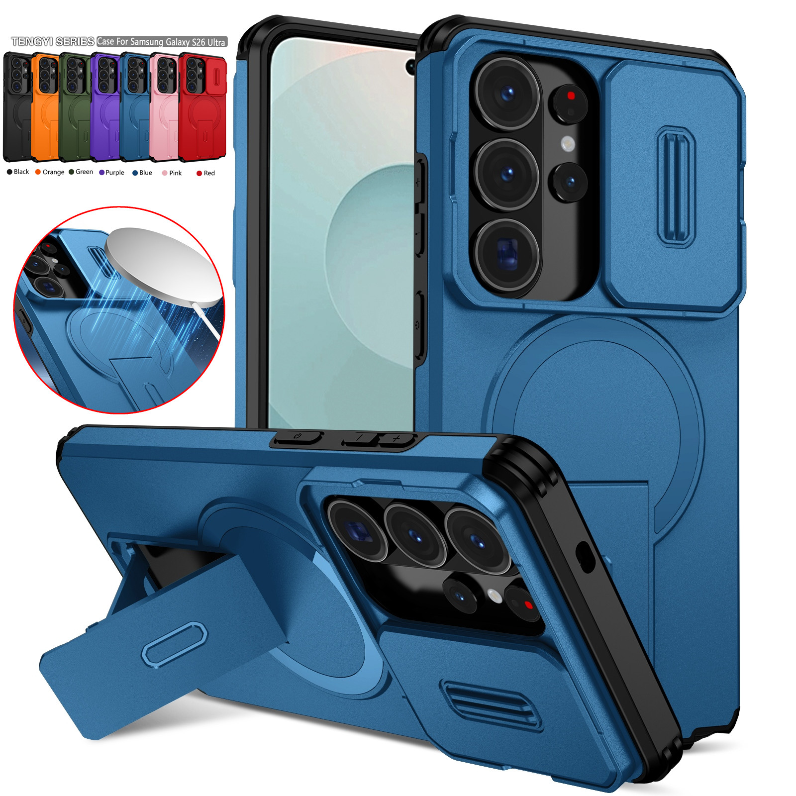 Lens Protect Camera Phone Case - Kickstand Adjustable avis et prix