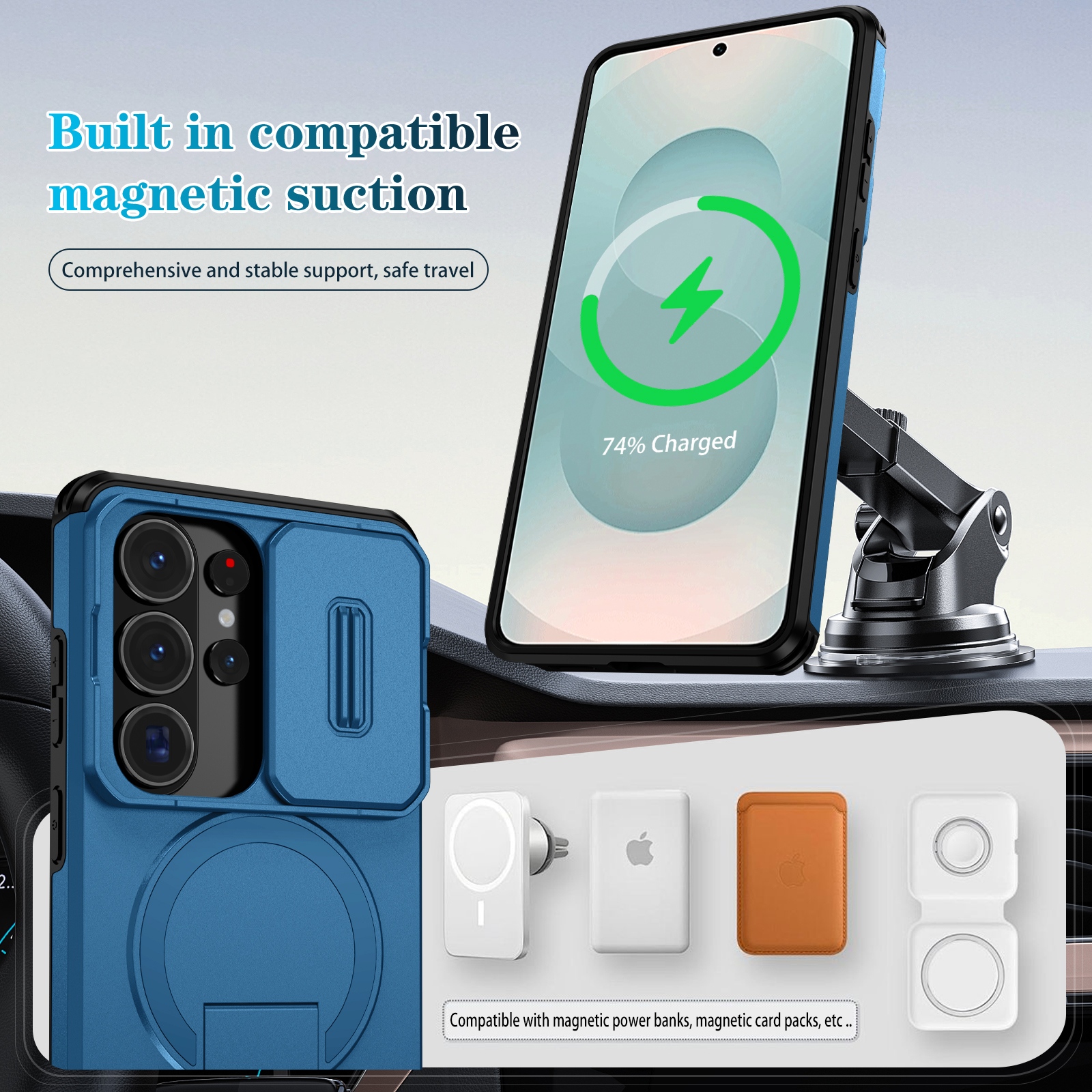 Lens Protect Camera Phone Case - Kickstand Adjustable avis et prix