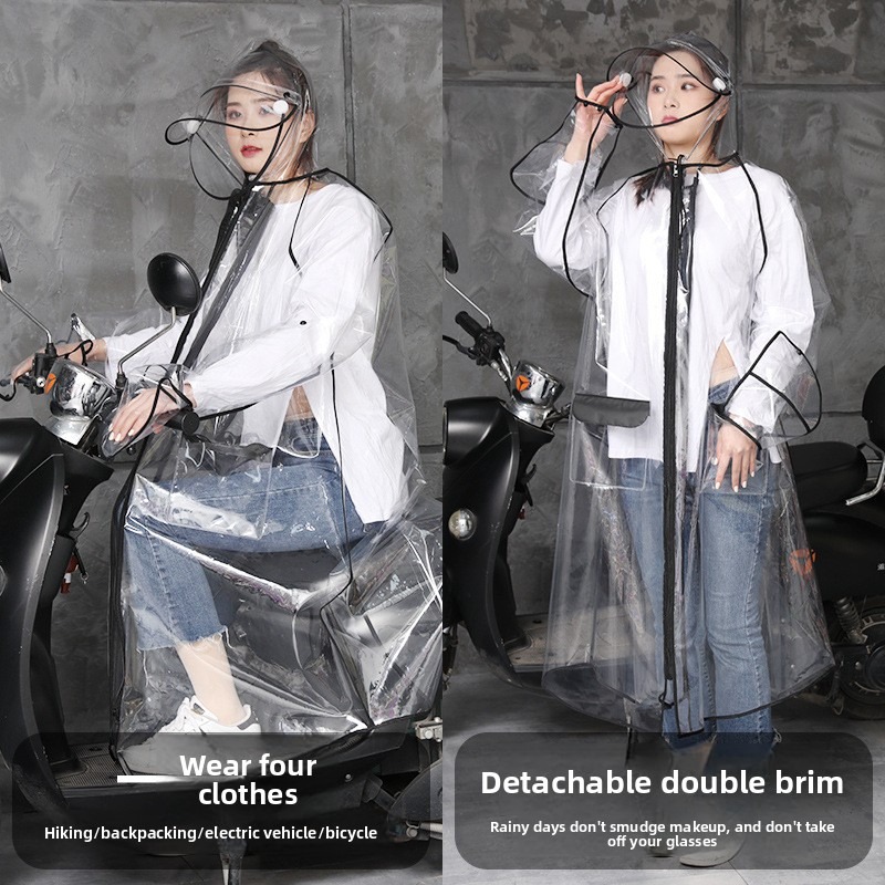 Transparent EVA Rain Poncho Ho - Cycling Commute In Rain avis et prix