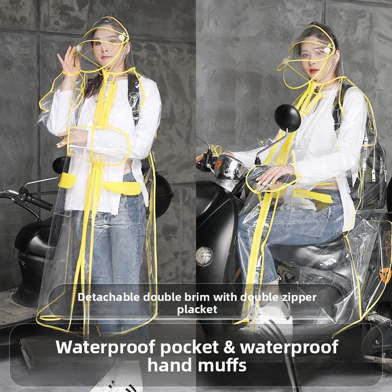 Transparent EVA Rain Poncho Ho - Cycling Commute In Rain avis et prix