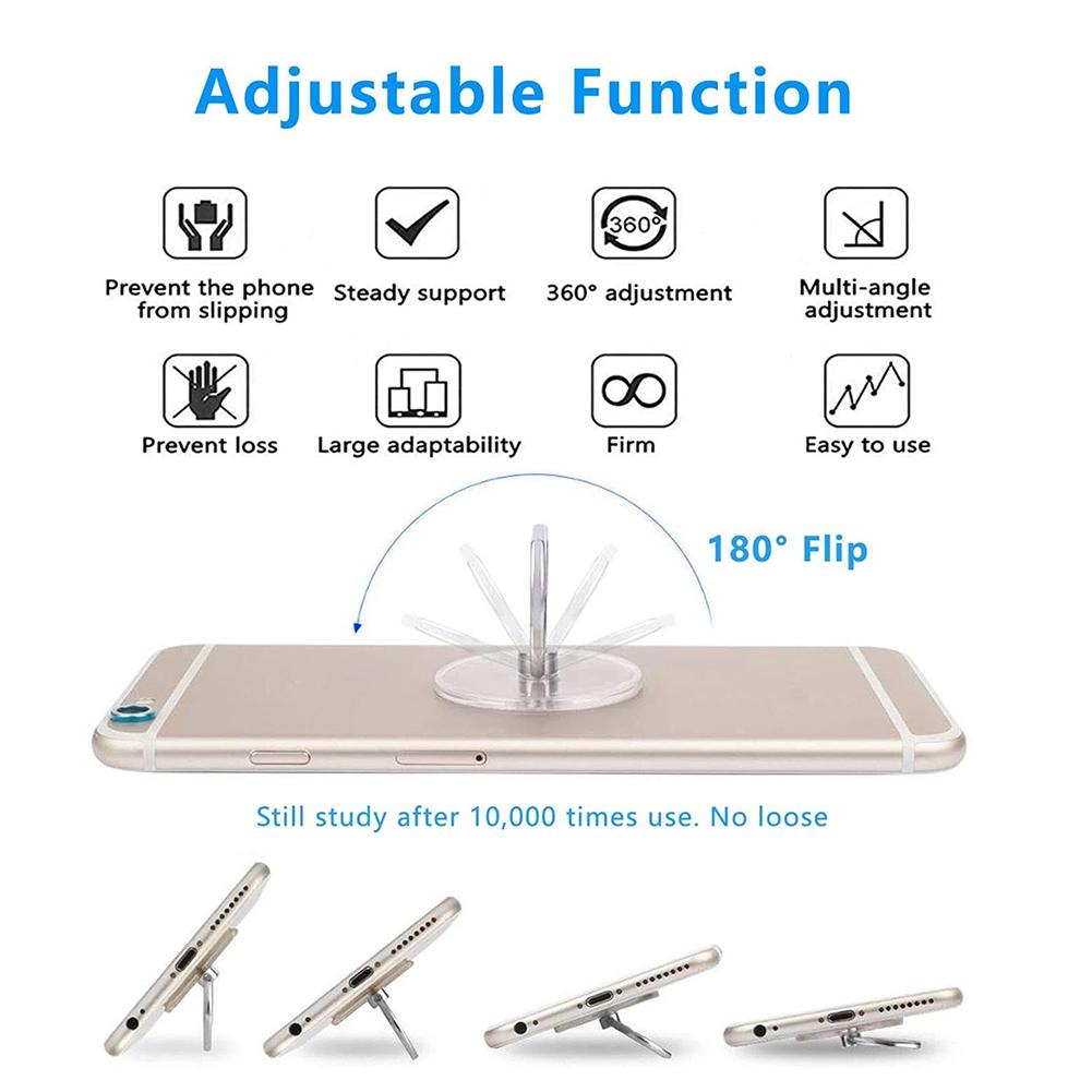 Transparent Cell Phone Ring Ho - Kickstand Adjustable avis et prix