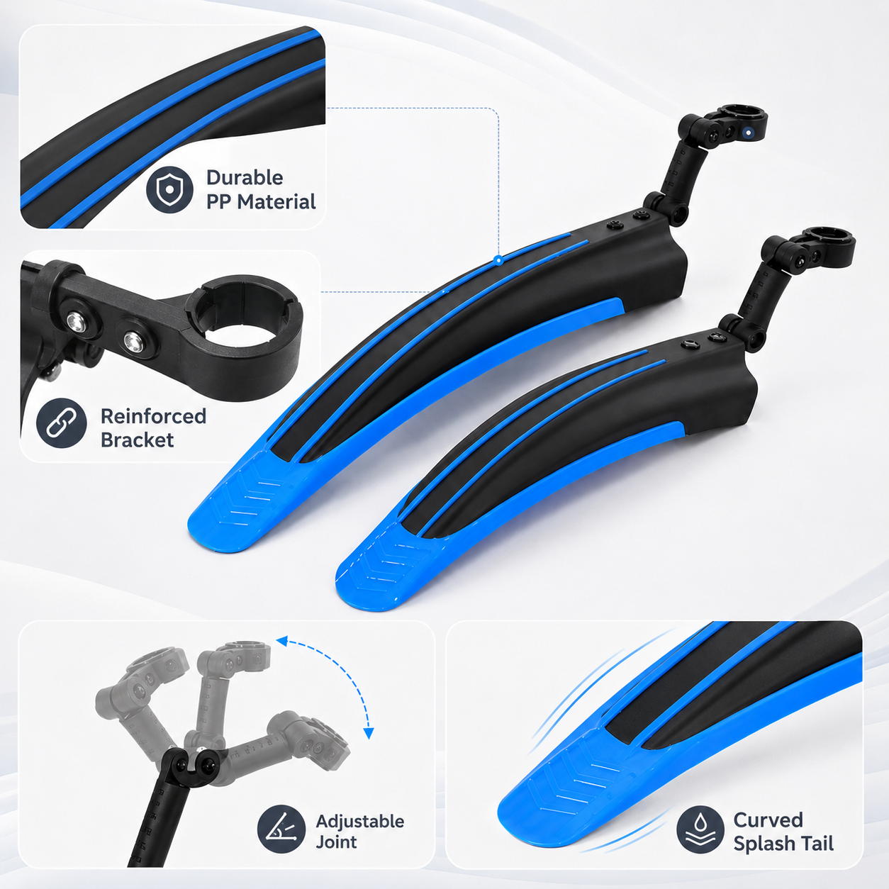 PINMOAP 2PCS Bicycle Mudguard  - Cycling Commute In Rain avis et prix