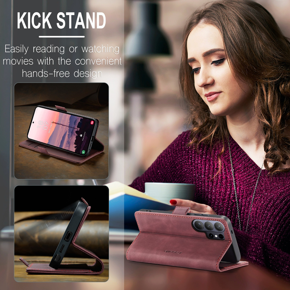 Flip Leather Case for Samsung  - Kickstand Adjustable avis et prix