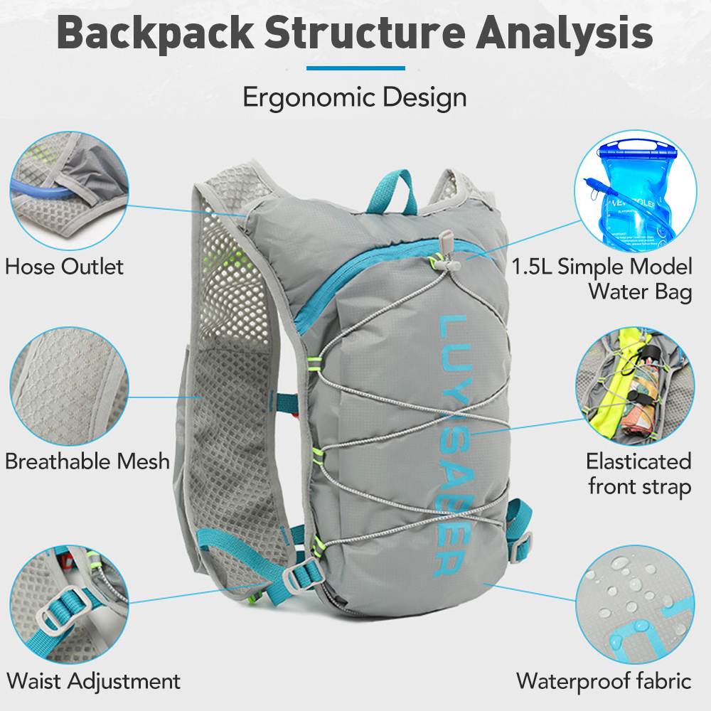 5L Ultra-light Hydration Vest  - Cycling Commuter Backpack Waterproof avis et prix