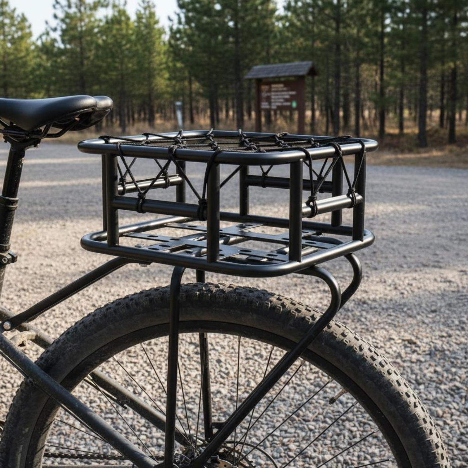 Mountain Bike Rear Basket Rust - Waterproof Cycling Commute avis et prix