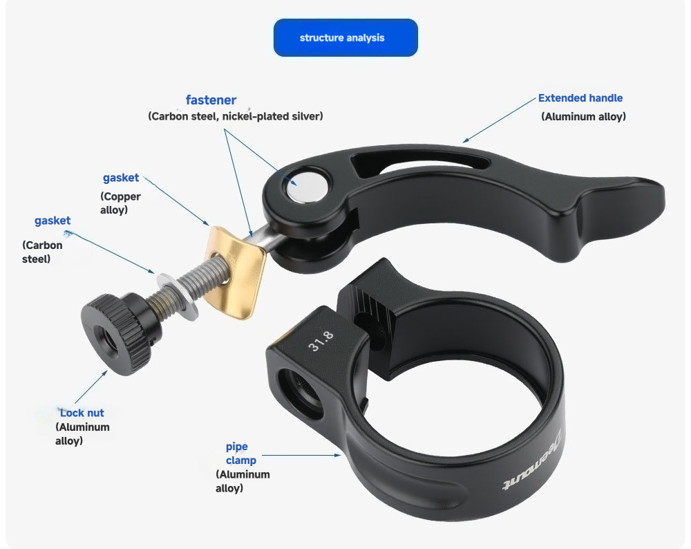 Bicycle Seat Tube Clamp Quick  - Commuter Bike Lock avis et prix