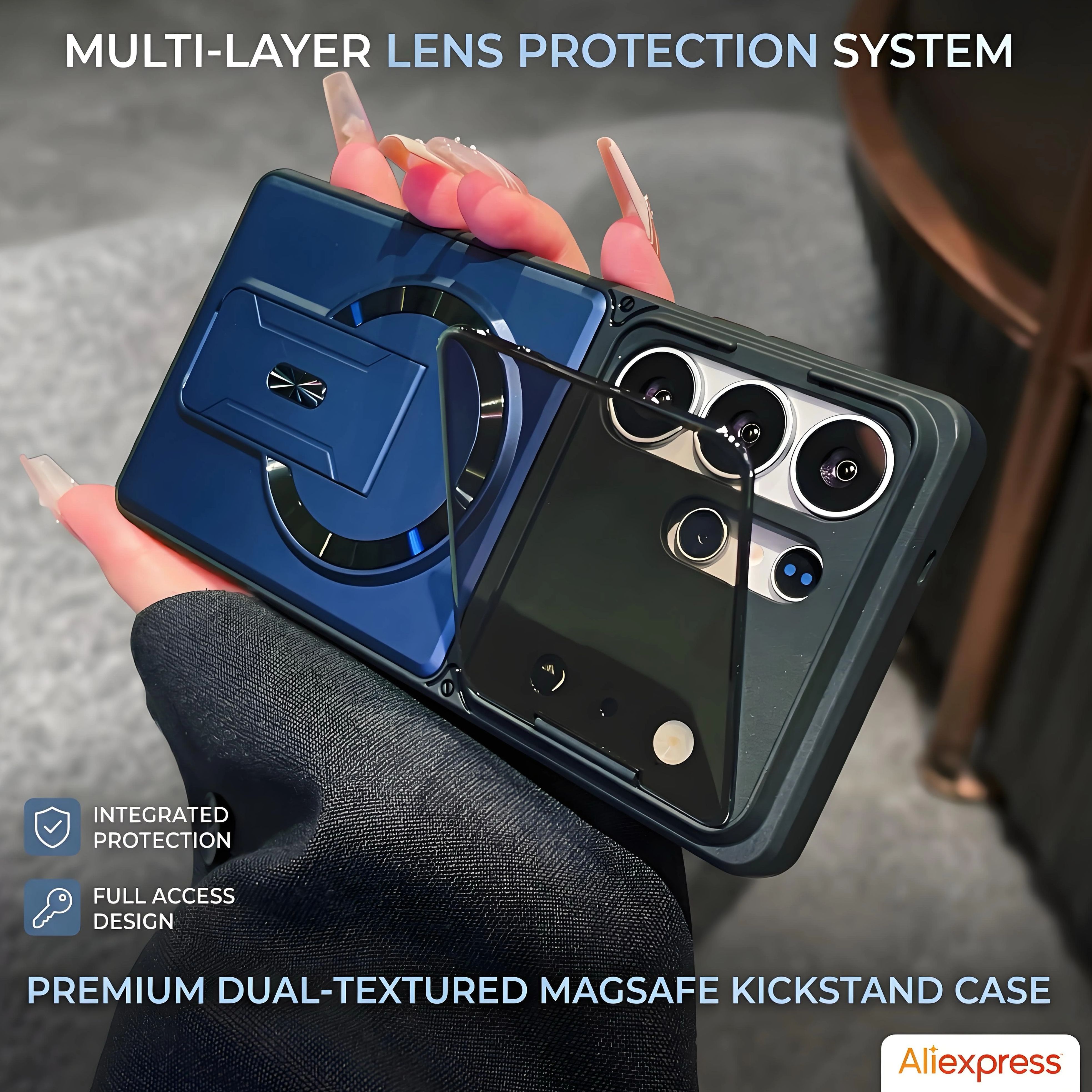 Luxury Invisible Mirror Protec - Kickstand Adjustable avis et prix