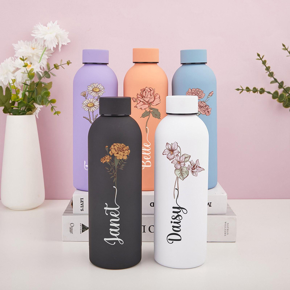 Customized floral water bottle - Commuting By Bike avis et prix