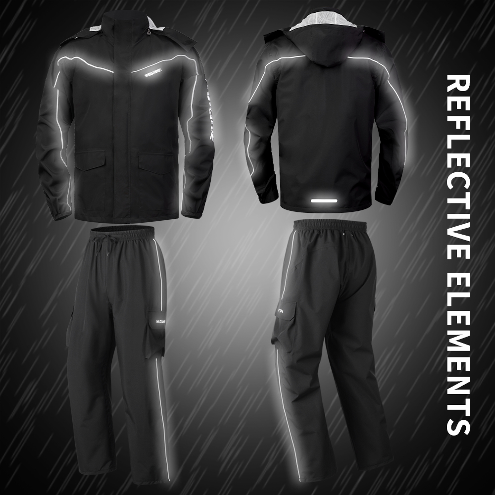 WOSAWE Waterproof Motorcycle R - Cycling Rain Jacket Commute avis et prix