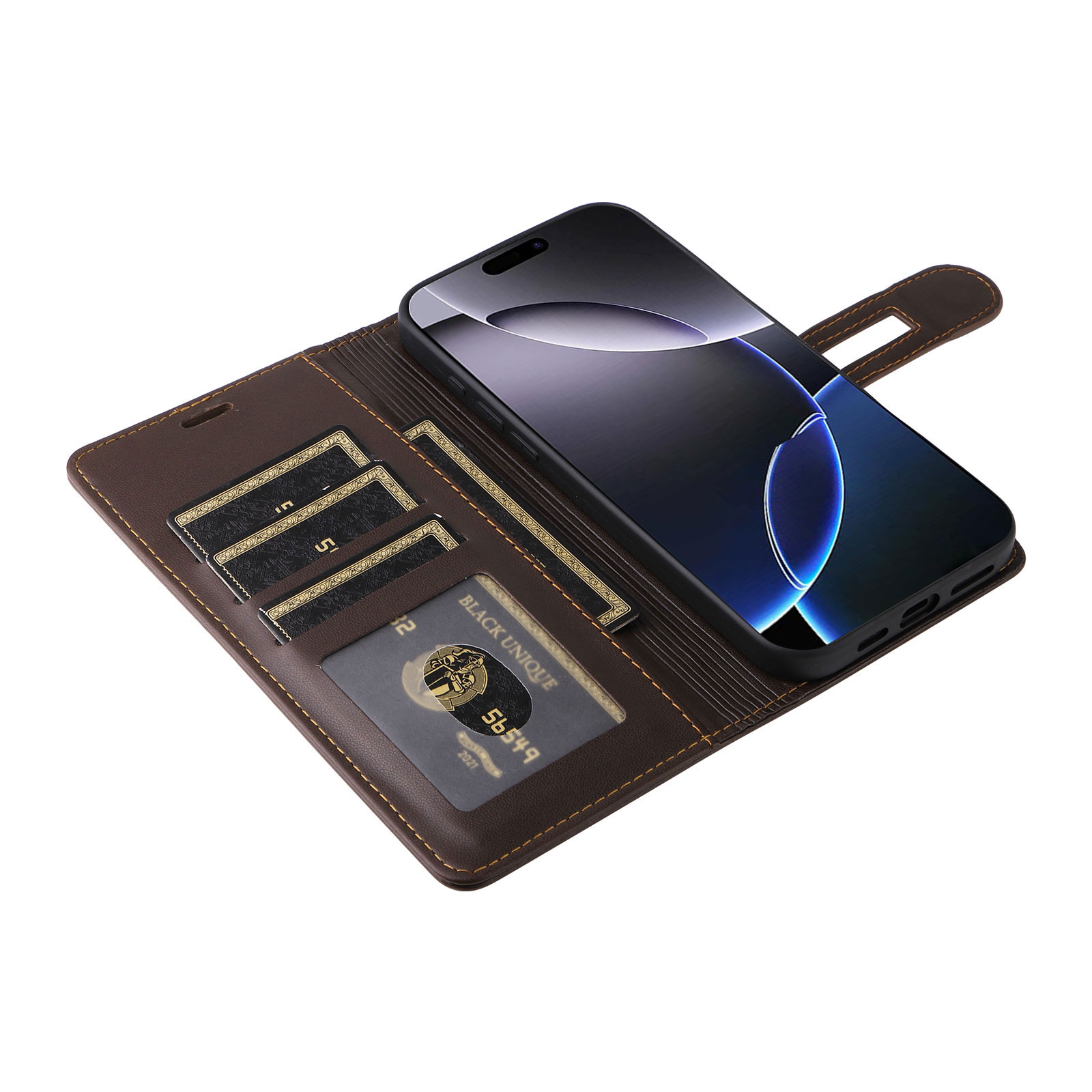Luxury Magnetic Leather Card S - Kickstand Adjustable avis et prix