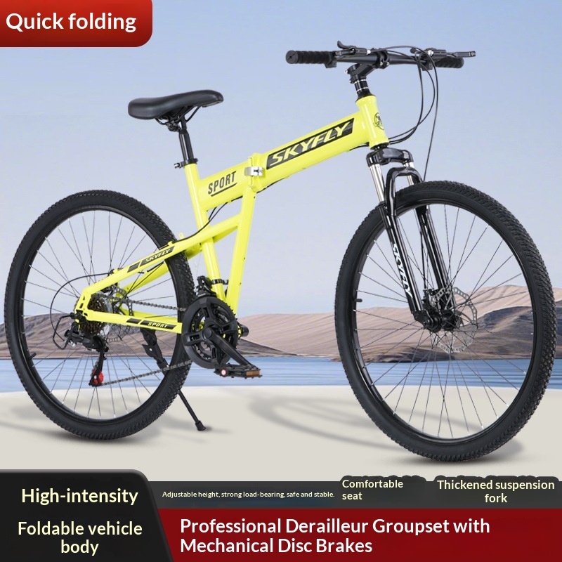 Folding Mountain Bike Portable - Cycling Commute Speed avis et prix