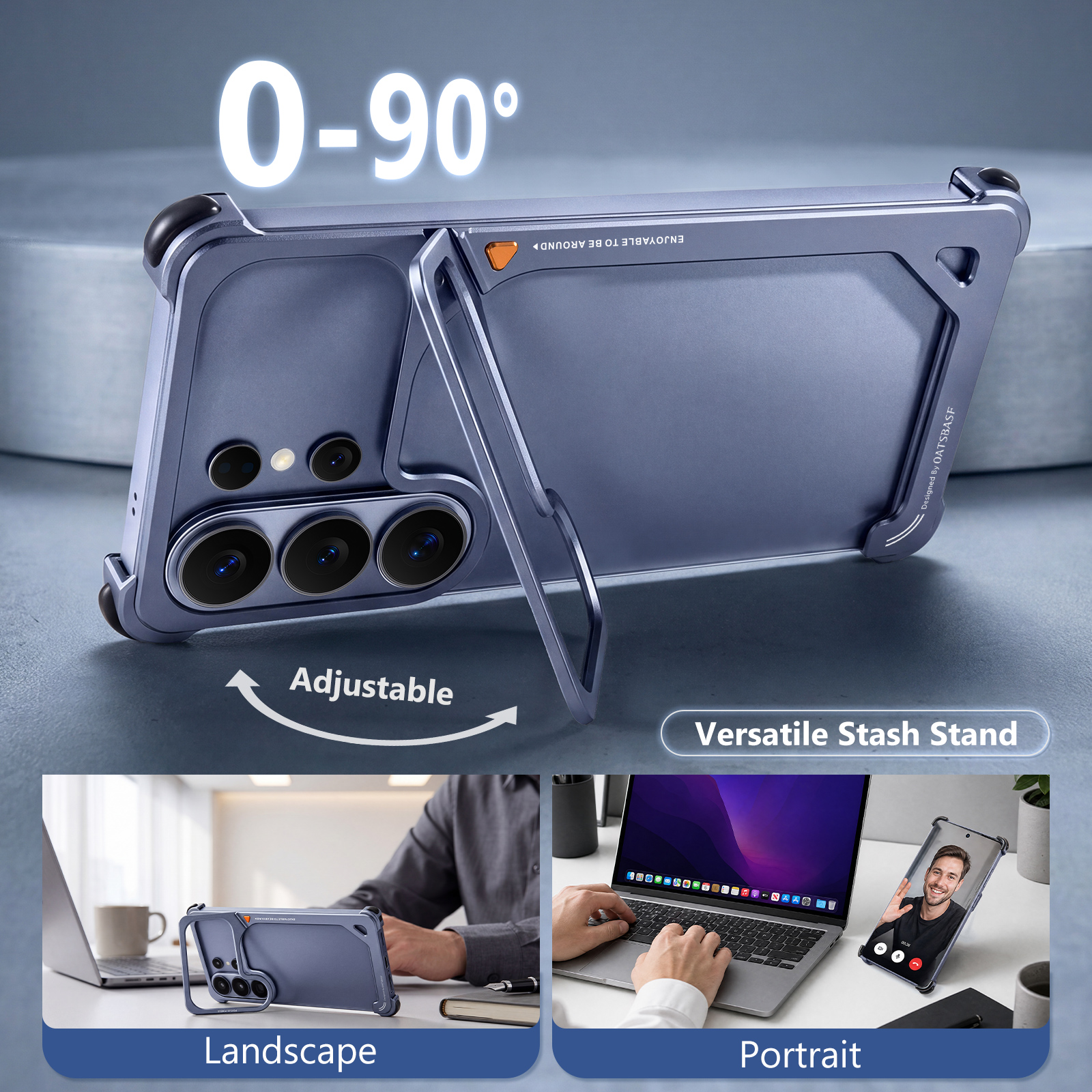 Oatsbasf Metal Phone Case for  - Kickstand Adjustable avis et prix