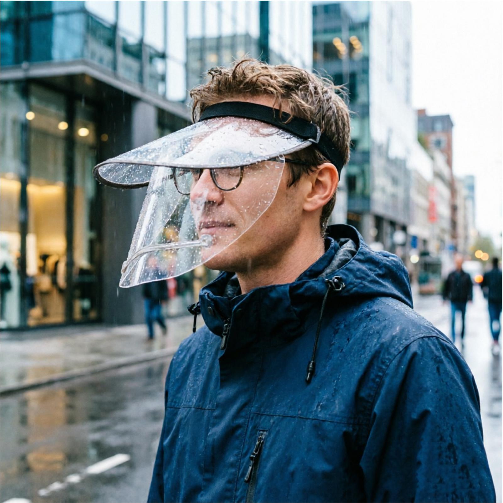 Rain Shield For Face Wide Brim - Cycling Commute In Rain avis et prix