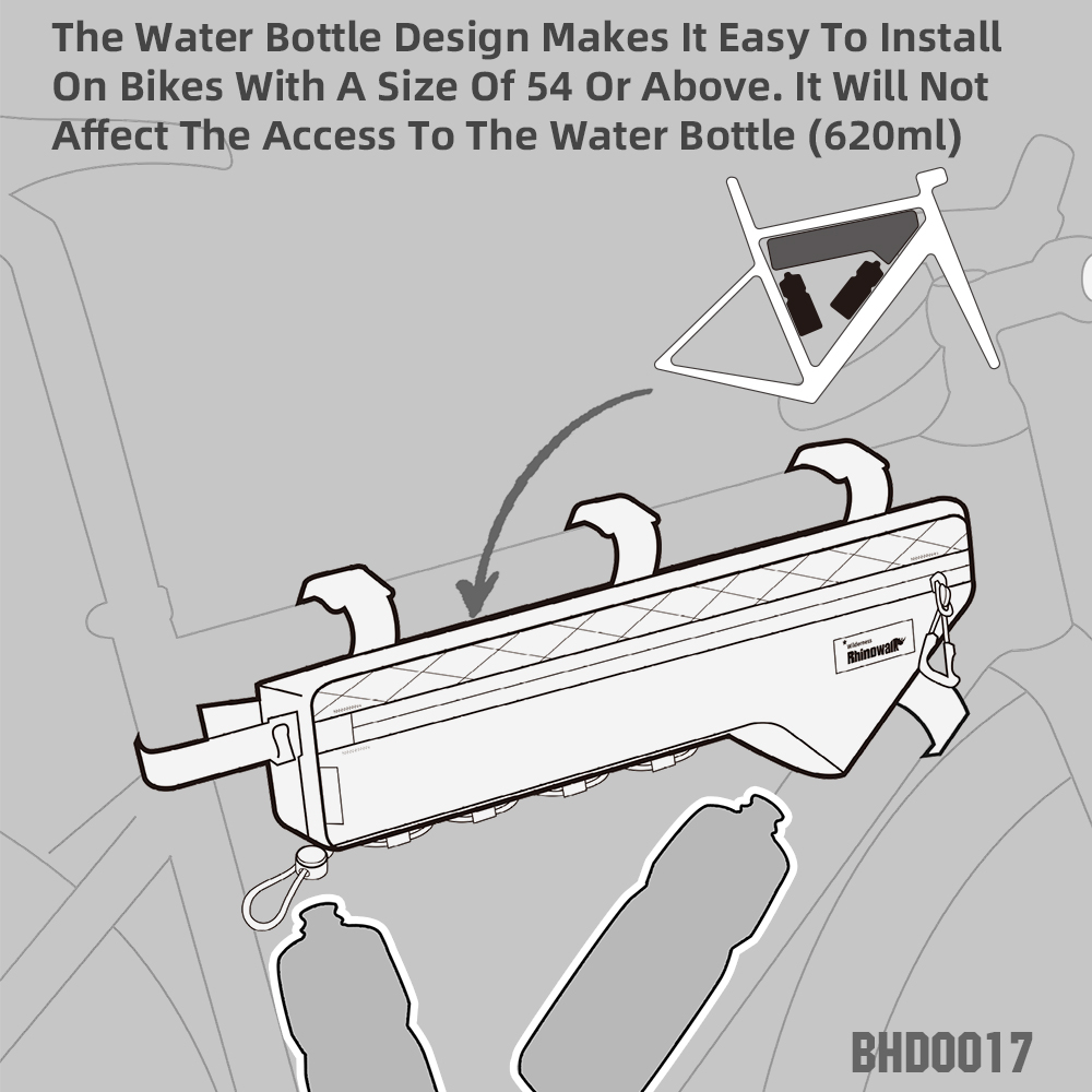 Rhinowalk Bike Frame Bag Water - Cycling Journey avis et prix
