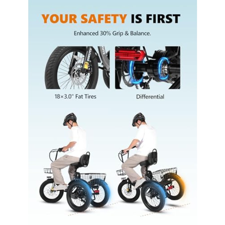 Adults electric trike bike for - Commuter Biking avis et prix