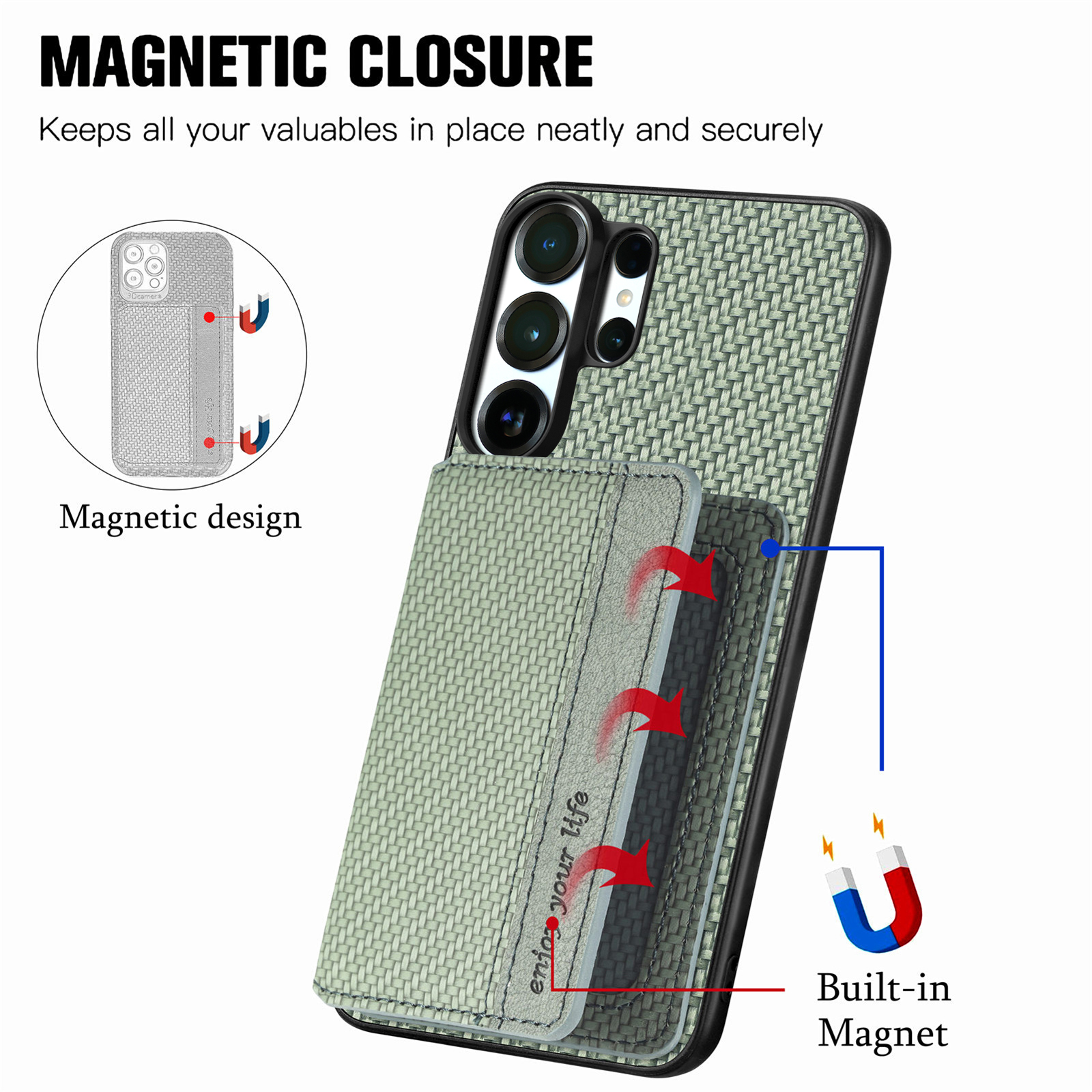 Business Magnetic Carbon Fibre - Kickstand Adjustable avis et prix