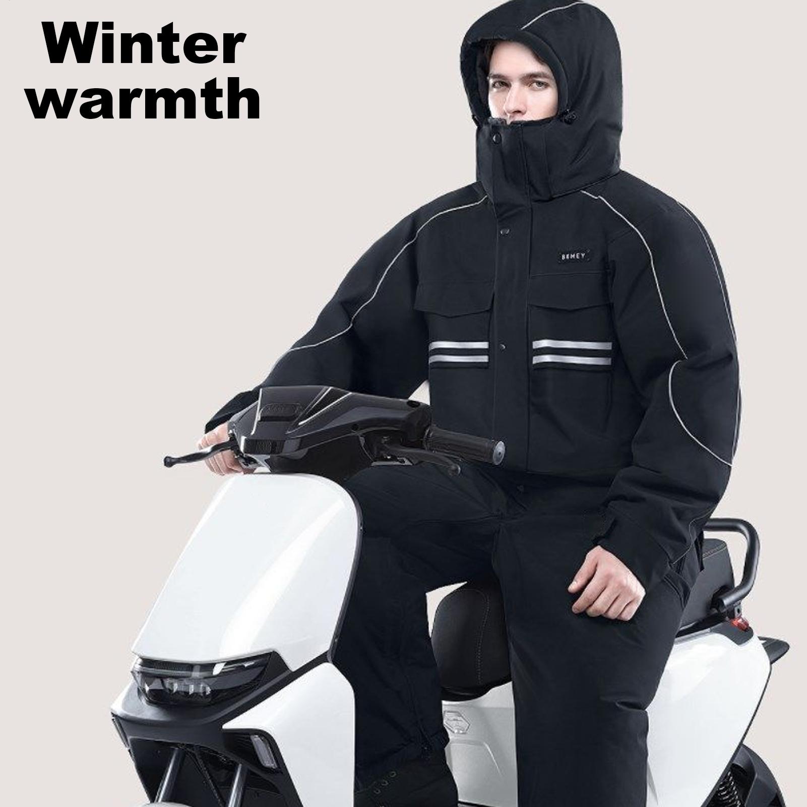 Motorcycle Winter Jacket 4-Poc - Winter Cycling Commute avis et prix