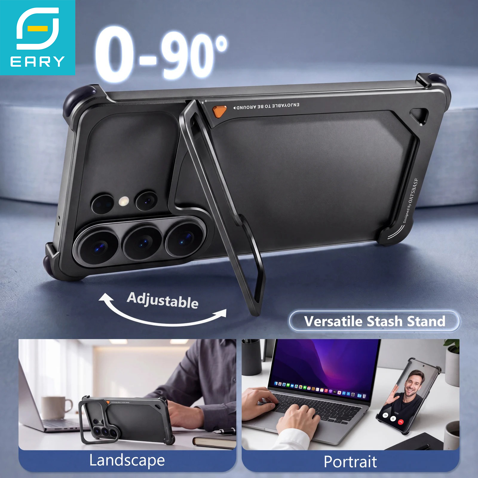Eary 9 Shaped Stand Case for S - Kickstand Adjustable avis et prix