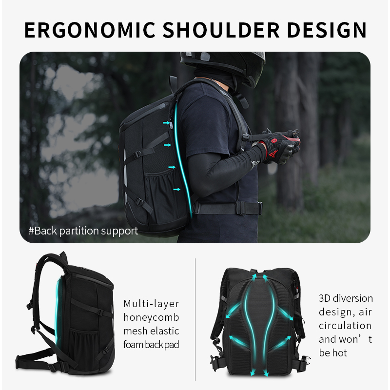 Riding Backpack Motorcycle Hel - Cycling Commuter Backpack Waterproof avis et prix