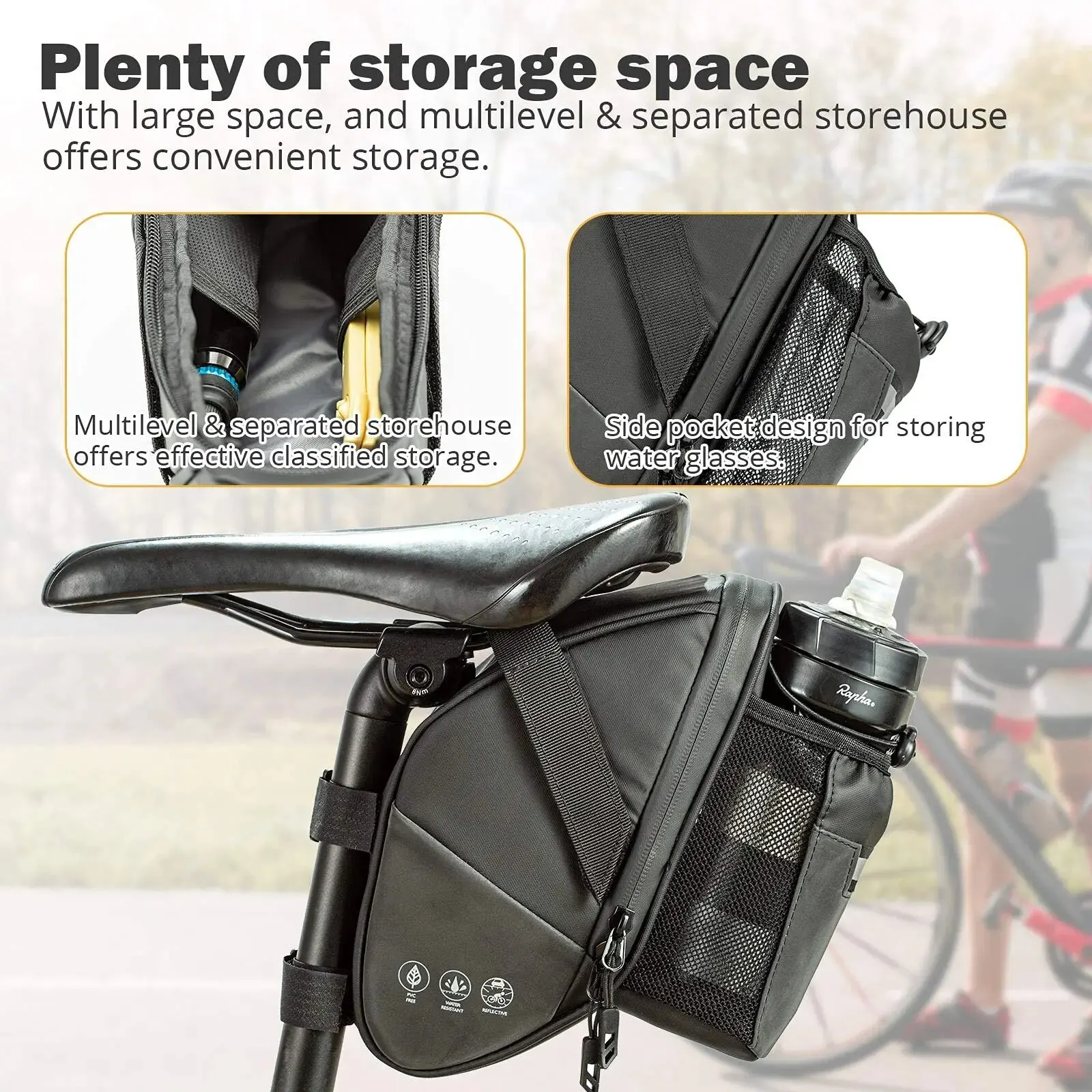 Bike Saddle Bag Waterproof Bik - Saddle Bag Under Seat avis et prix