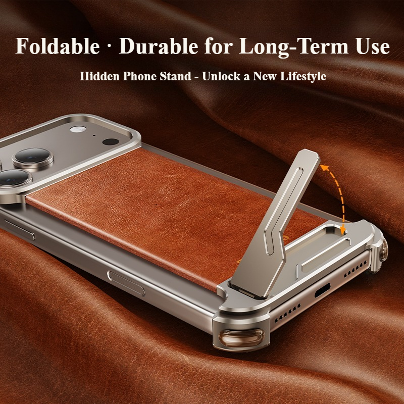 Oatsbasf Leather for iPhone 17 - Kickstand Adjustable avis et prix