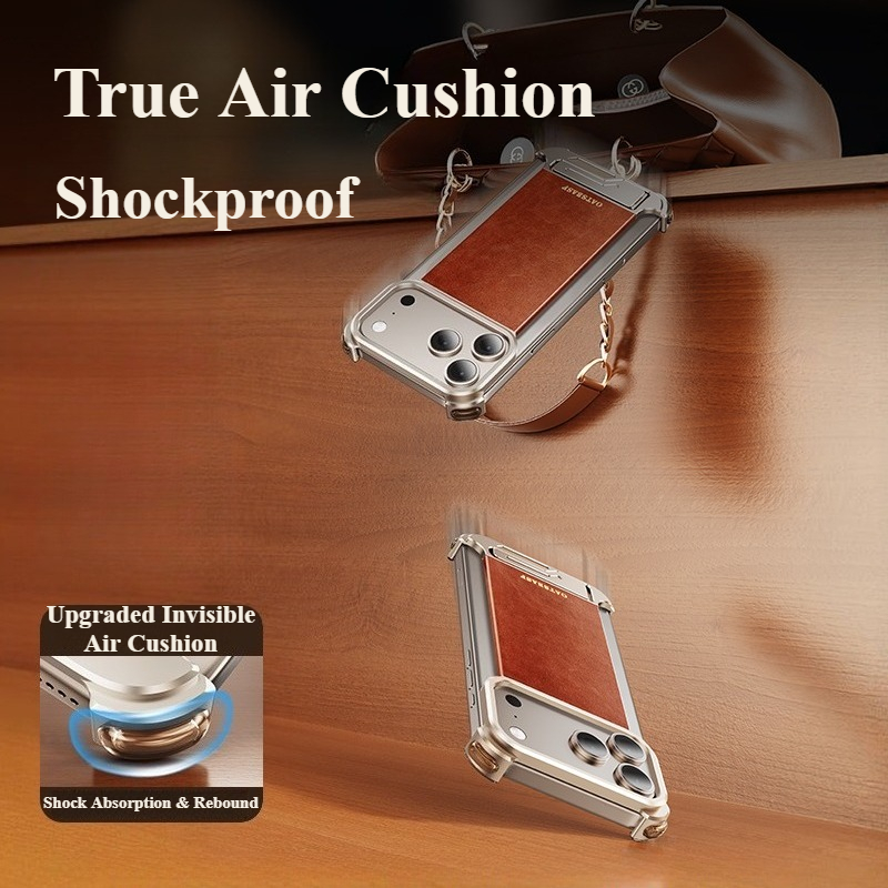 Oatsbasf Leather for iPhone 17 - Kickstand Adjustable avis et prix