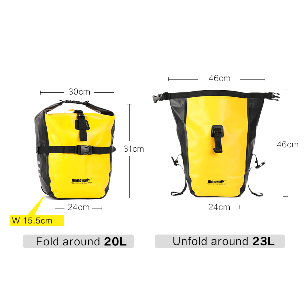 Rhinowalk 20L Bicycle Pannier  - Cycling Journey avis et prix