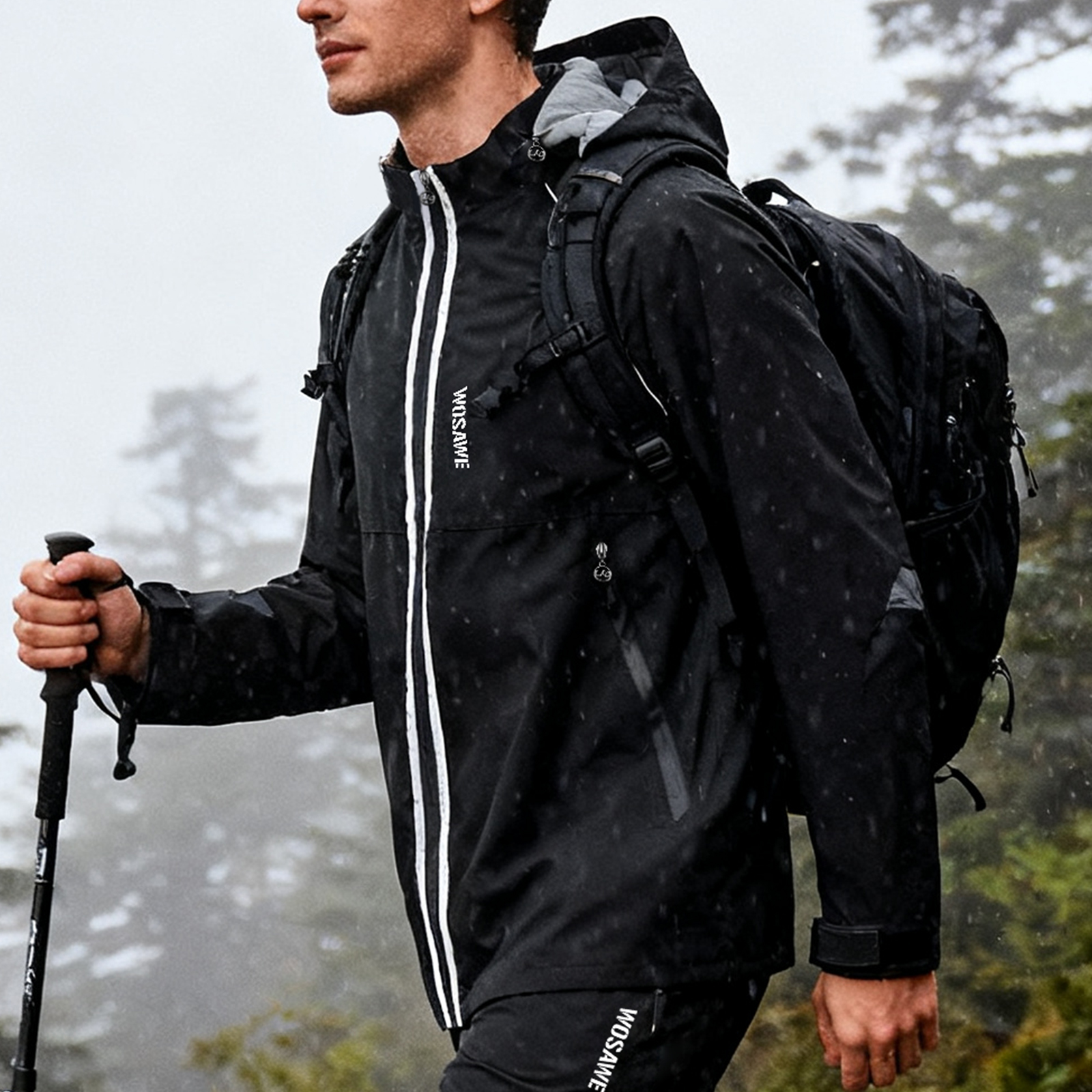 WOSAWE Motorcycle Raincoat 100 - Cycling Rain Jacket Commute avis et prix