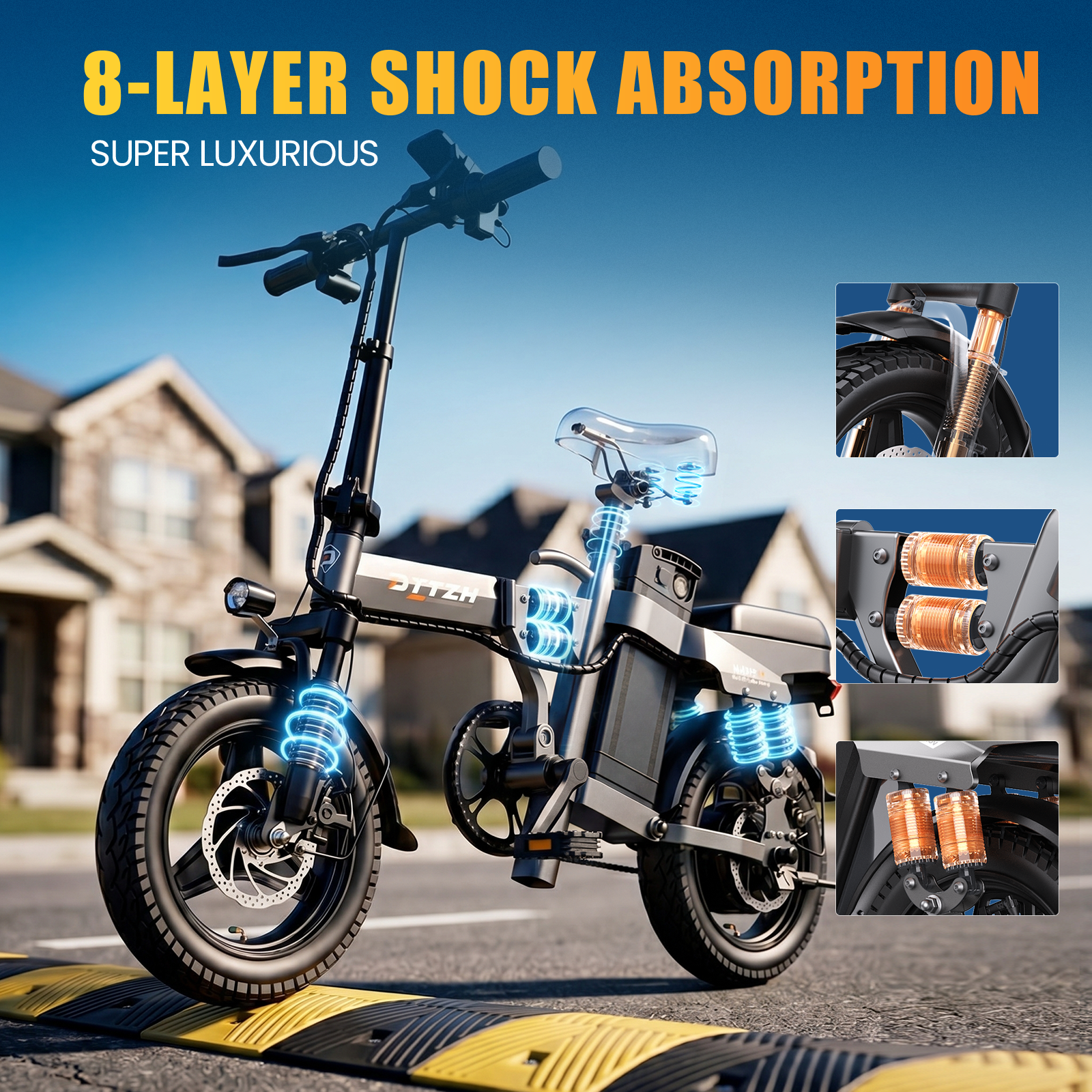 DTTZH A12S Foldable Electric B - Commuter Biking avis et prix