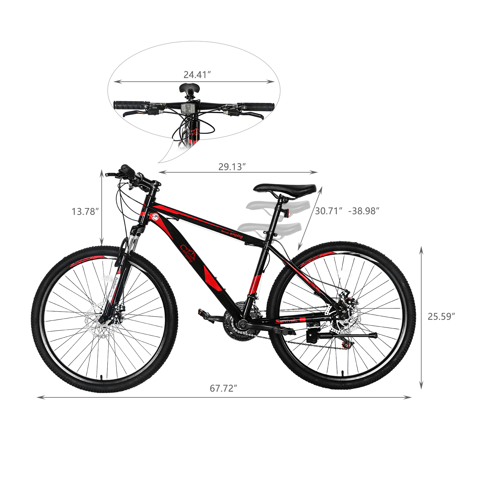 21 Speed Red Black Mountain Bi - Cycling Commute Speed avis et prix