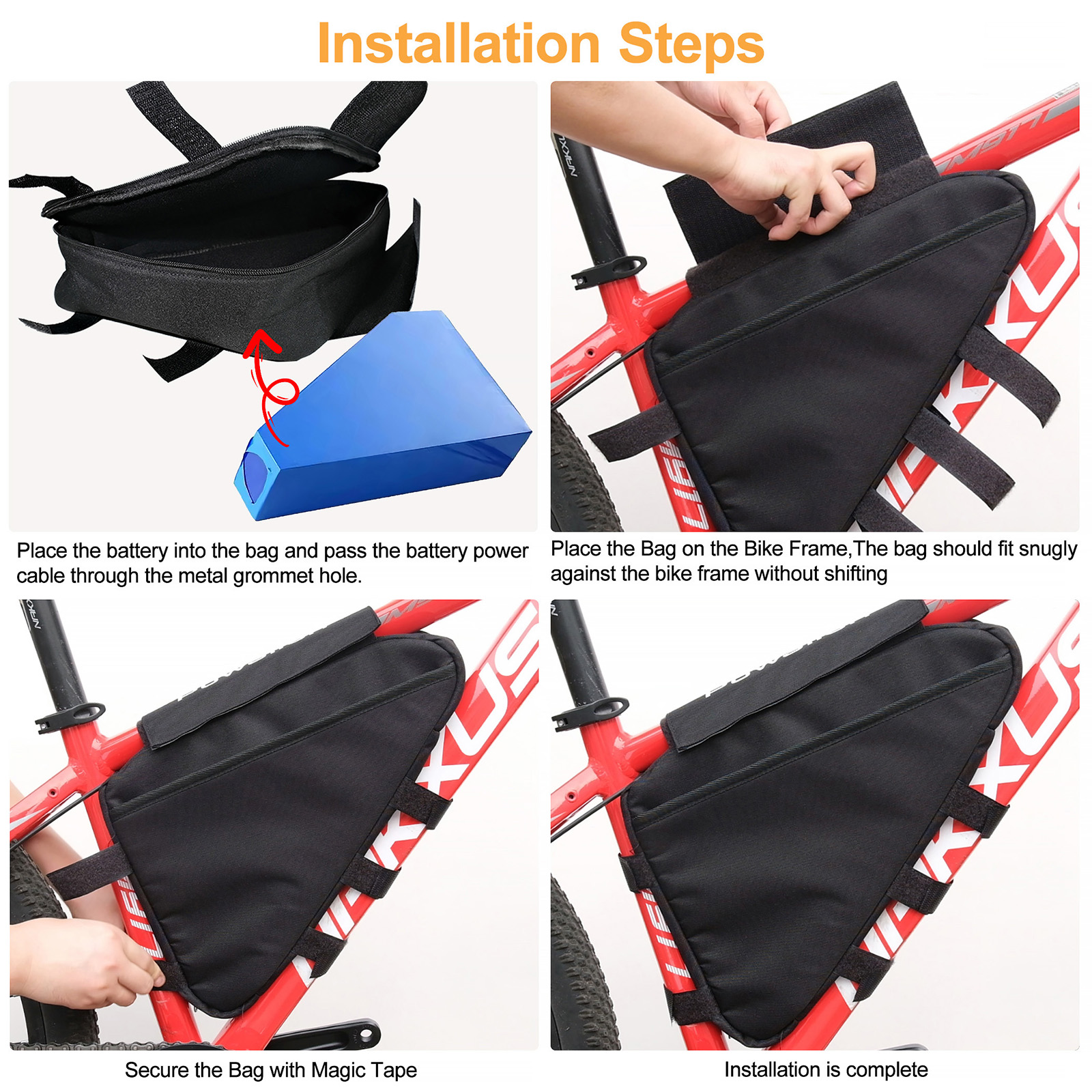 E-Bike Triangle Battery Bag Wa - Cycling Commuter Backpack Waterproof avis et prix