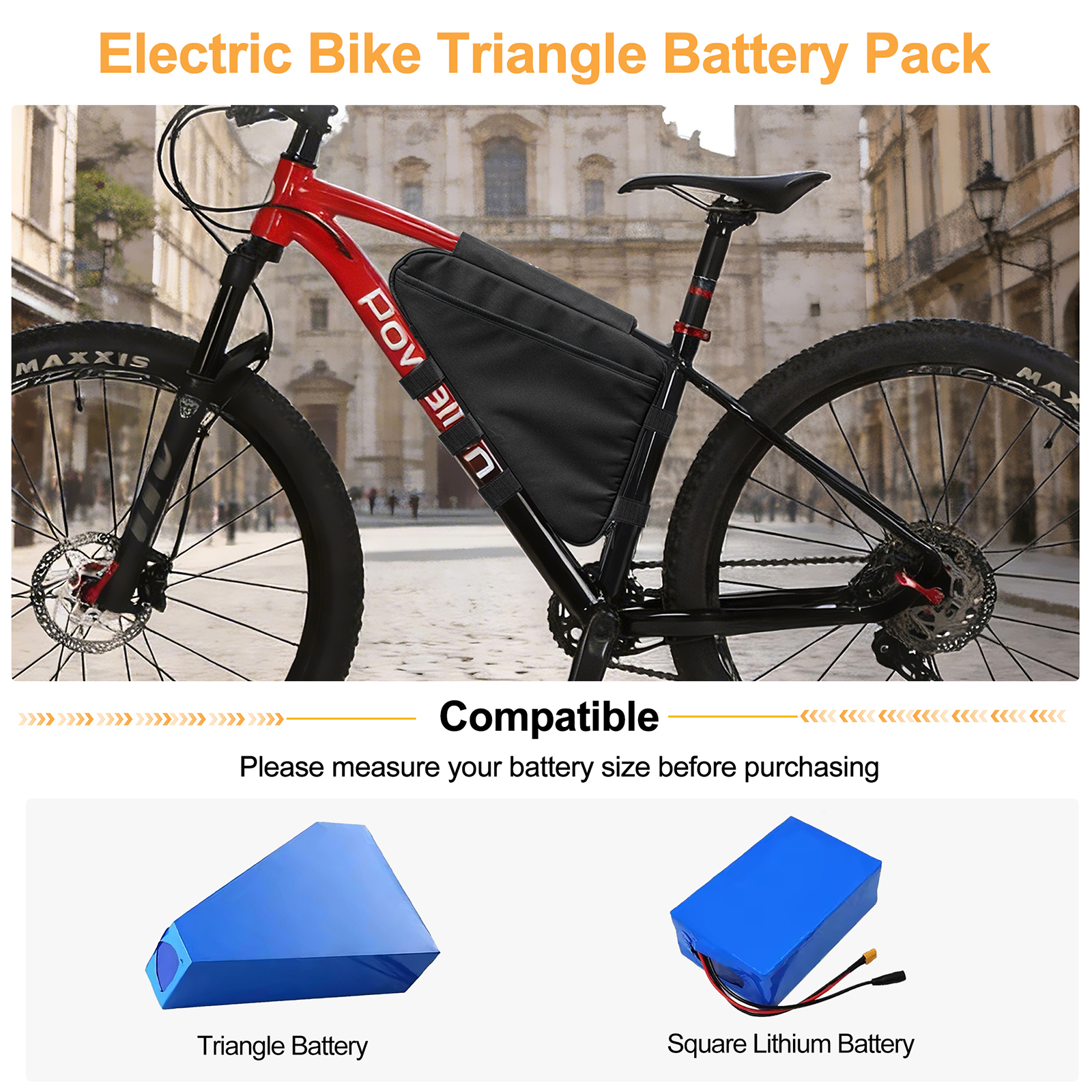 E-Bike Triangle Battery Bag Wa - Cycling Commuter Backpack Waterproof avis et prix