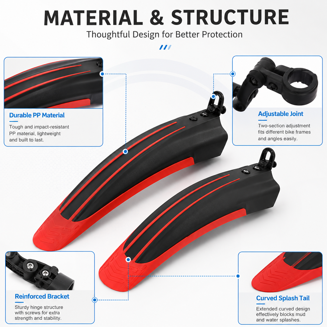 PINMOAP Mtb Road Bike Fender B - Cycling Commute In Rain avis et prix