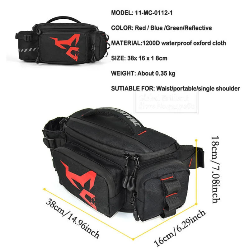 Waterproof Motorcycle Bag Mult - Cycling Commuter Backpack Waterproof avis et prix