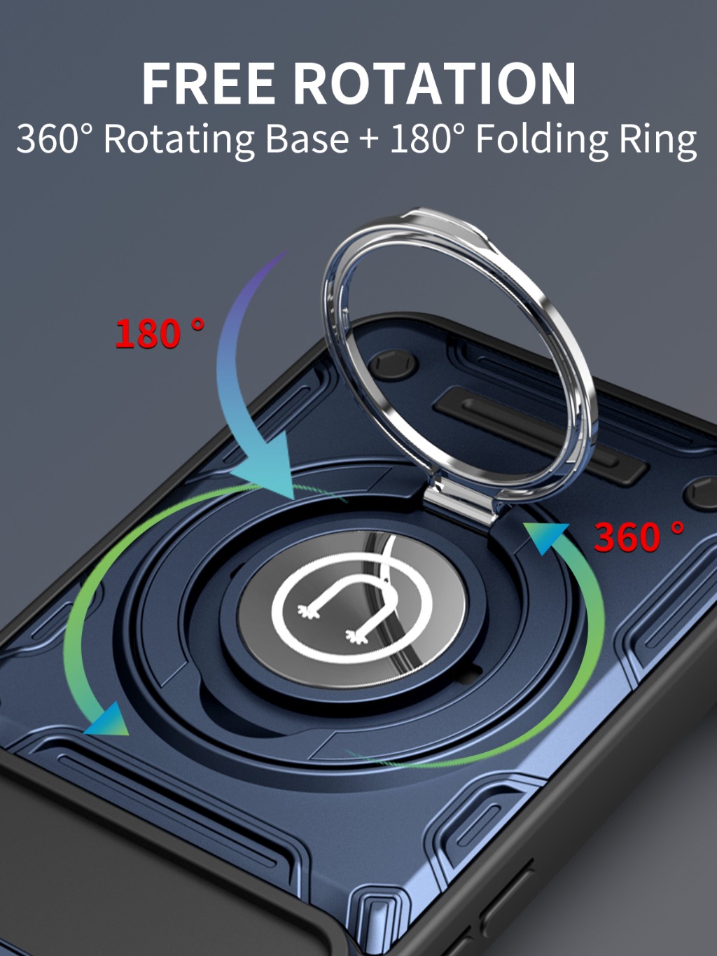 Magnetic Car Mount 360° Ring K - Kickstand Adjustable avis et prix