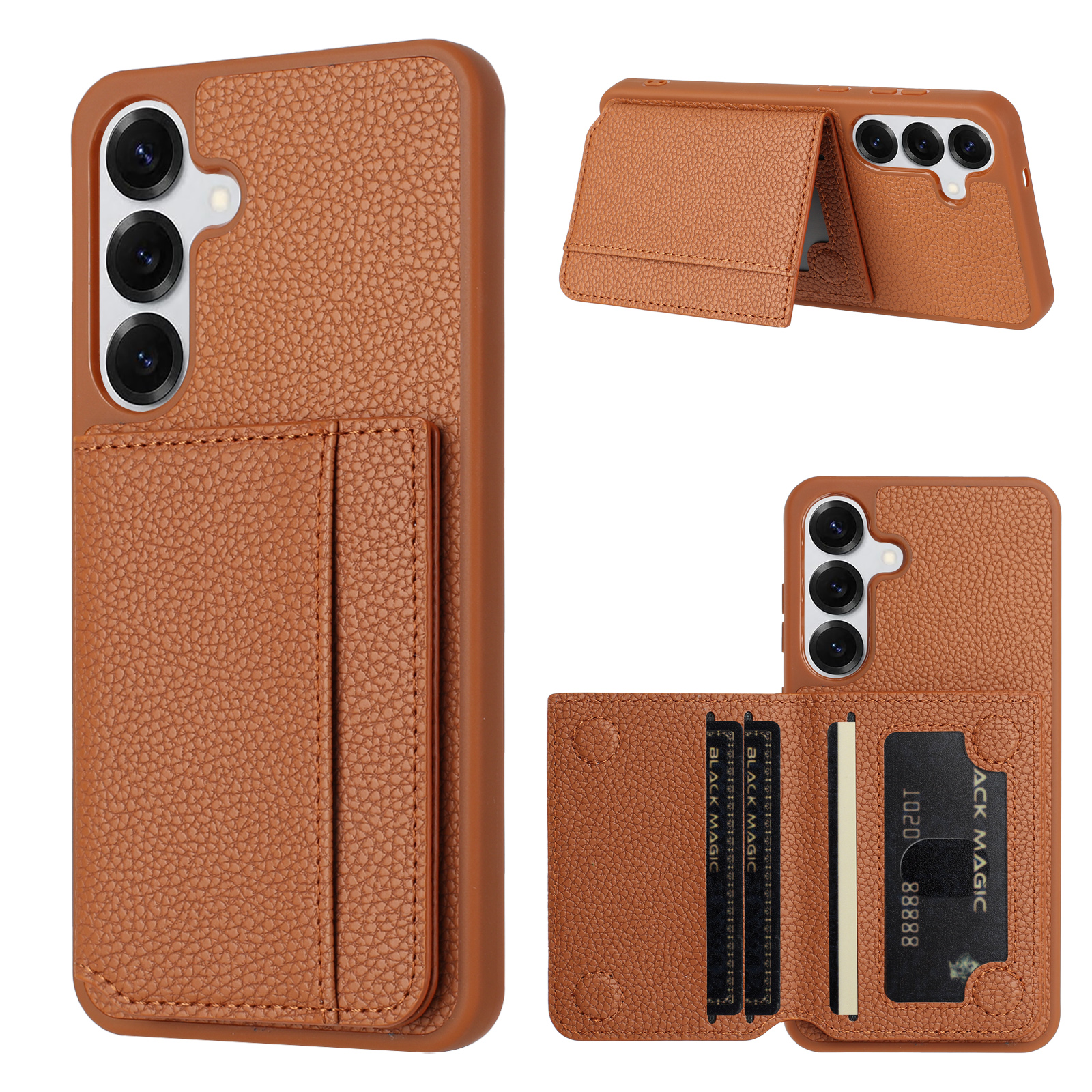 Lychee Grain Magnetic Leather  - Kickstand Adjustable avis et prix