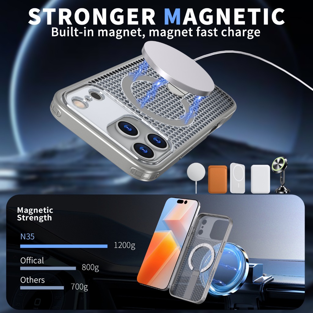 For Magsafe Magnetic Heat Diss - Kickstand Adjustable avis et prix