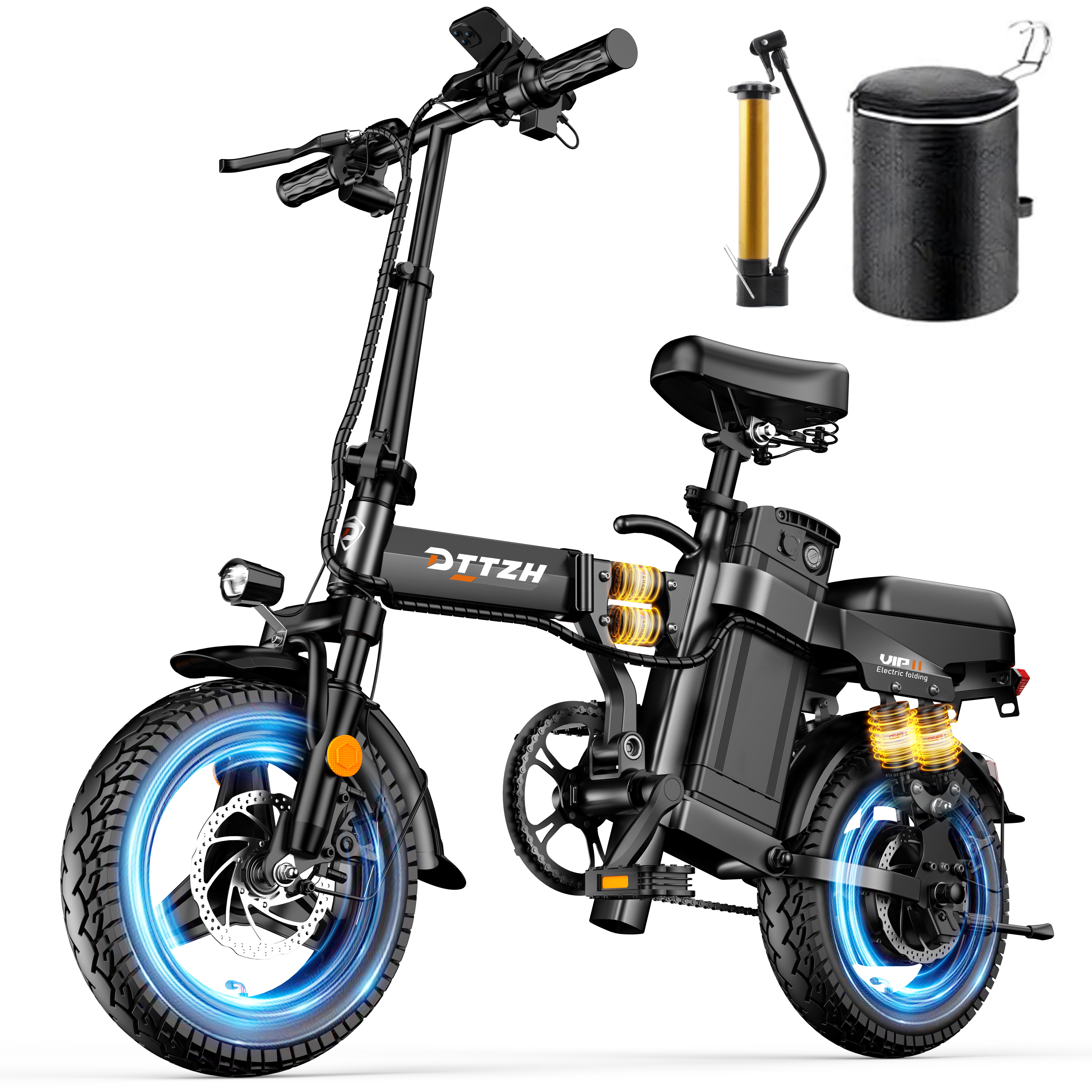 DTTZH A12 Foldable Electric Bi - Commuter Biking avis et prix