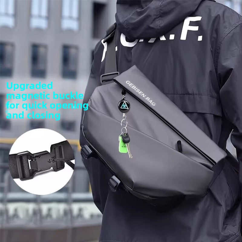 Magnetic Buckle Men Crossbody  - Cycling Commute avis et prix