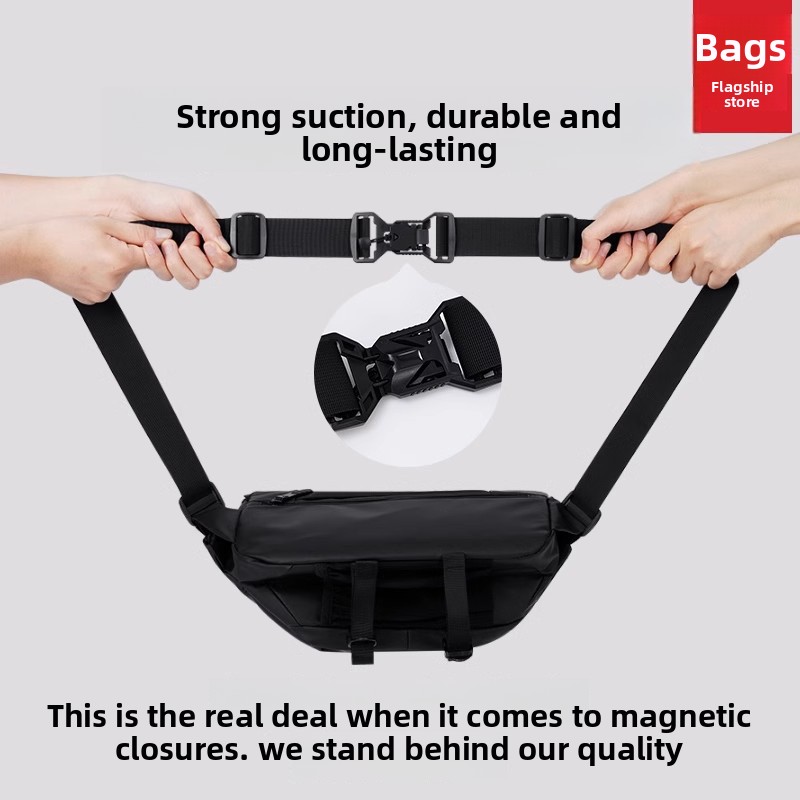 Magnetic Buckle Men Crossbody  - Cycling Commute avis et prix