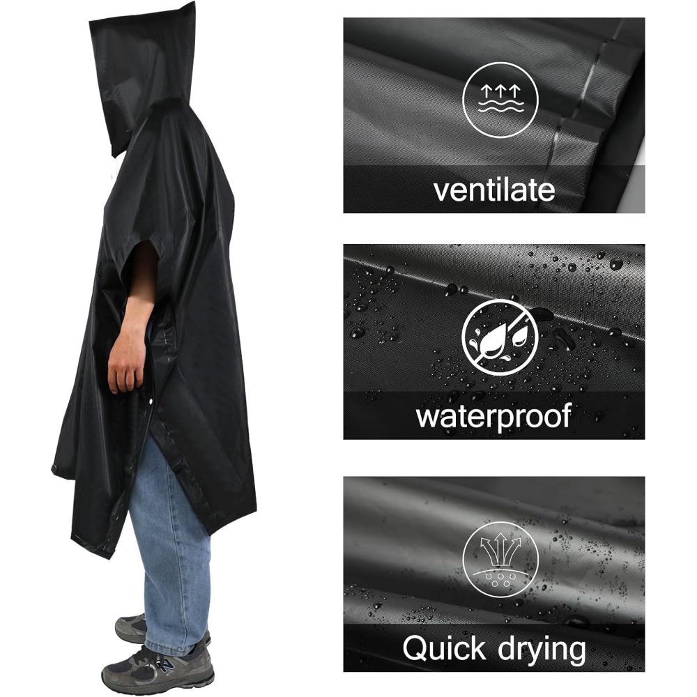Waterproof Rain Poncho Lightwe - Cycling Rain Jacket Commute avis et prix