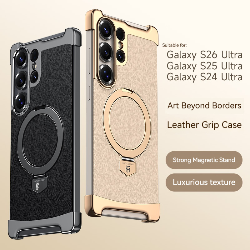 Luxury Leather Frameless Magne - Kickstand Adjustable avis et prix