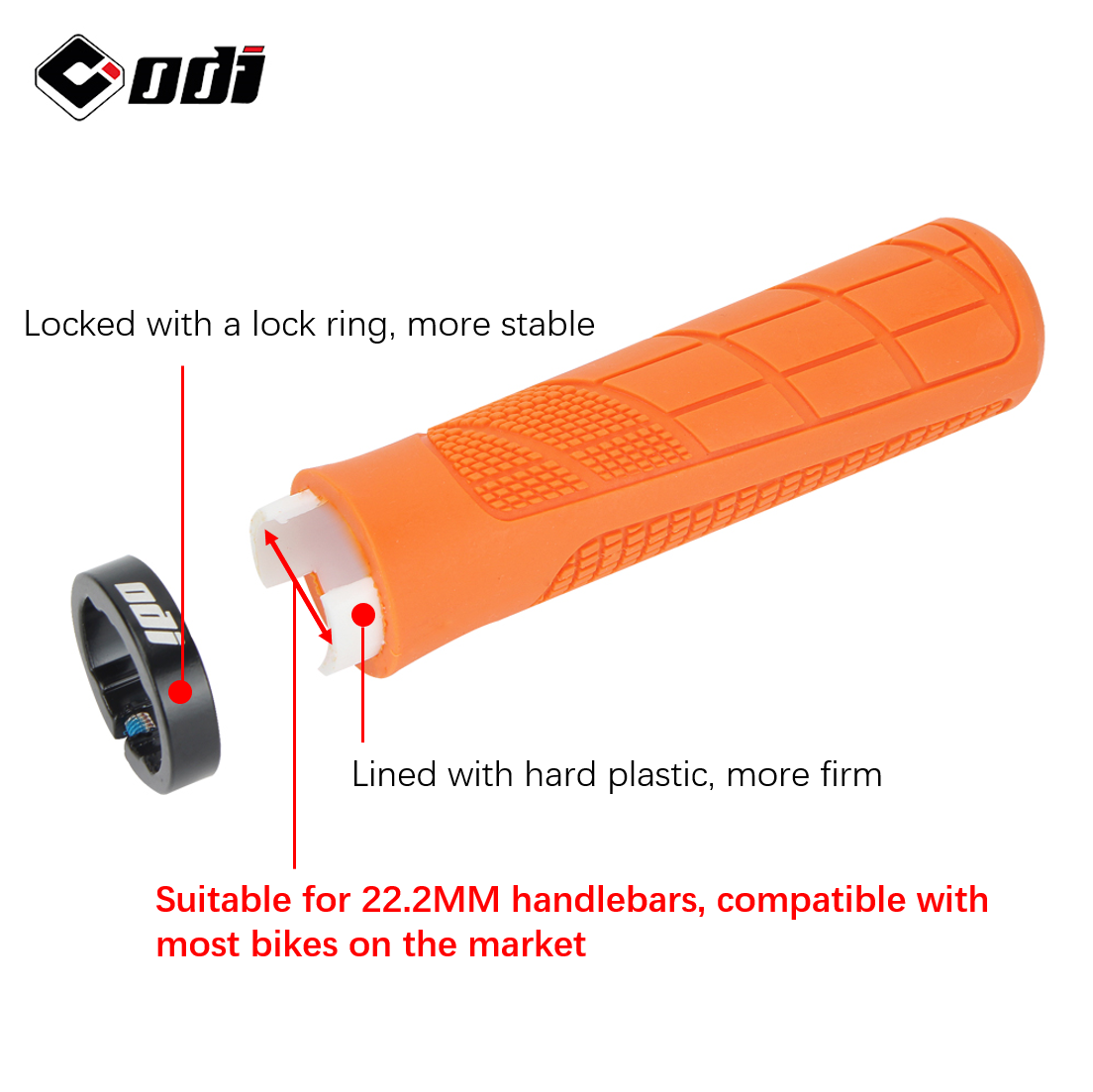 ODI Rubber Handlebar Grips MTB - Commuter Bike Lock avis et prix
