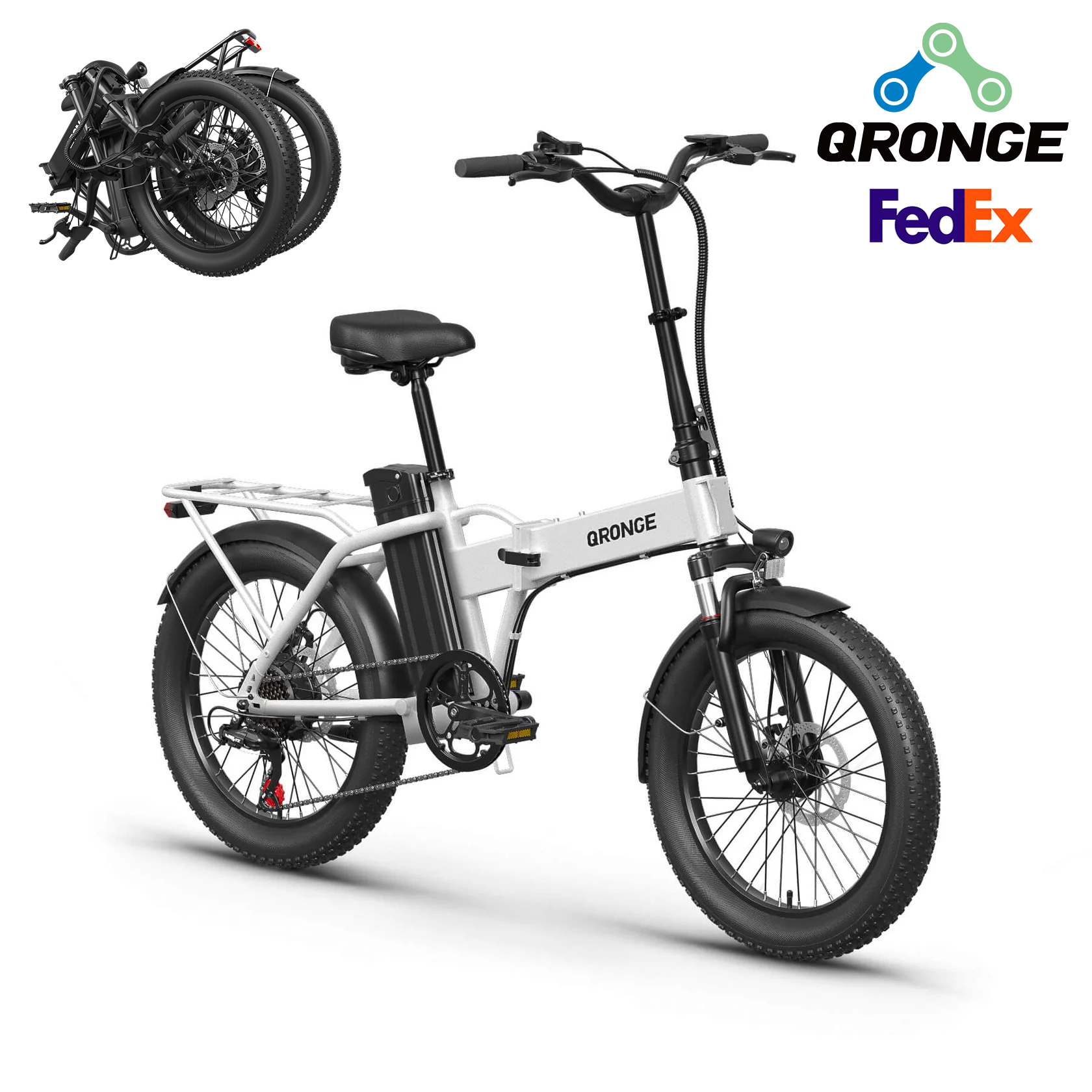 QRONGE Waterfall Folding Elect - Commuter Biking avis et prix