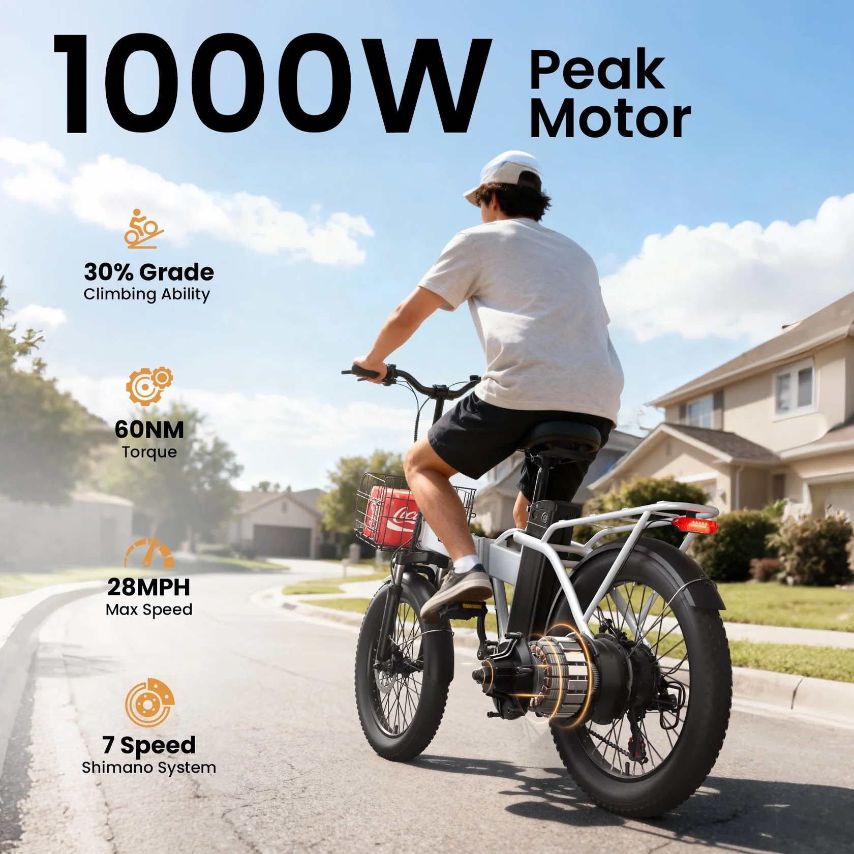 QRONGE Waterfall Folding Elect - Commuter Biking avis et prix